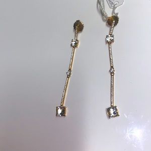 White Topaz and Lemon Quartz Earrings